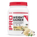 GNC Pro Performance Weight Gainer Protein Powder, 50g Protein, High Calorie, 700 Kalorii, Wspiera odzysk masy i mięśni, MCT, BCAA, 3. Tested Party, Vanilla Ice Cream, 6 Służenia, 2,5 kg