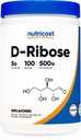 Nutricost D- Ribose Proszek 500 gramów - 5000mg na jedną porcję, Non-GMO (500 gramów)
