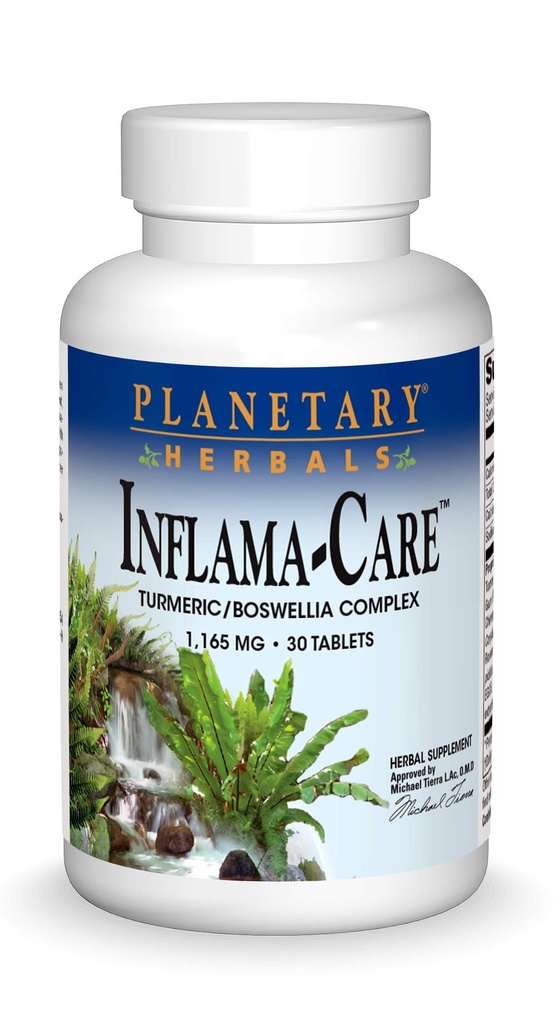 Planetarne zioła Inflama- Care 1165 mg Turmeric, Boswellia Complex - 30 tabletek