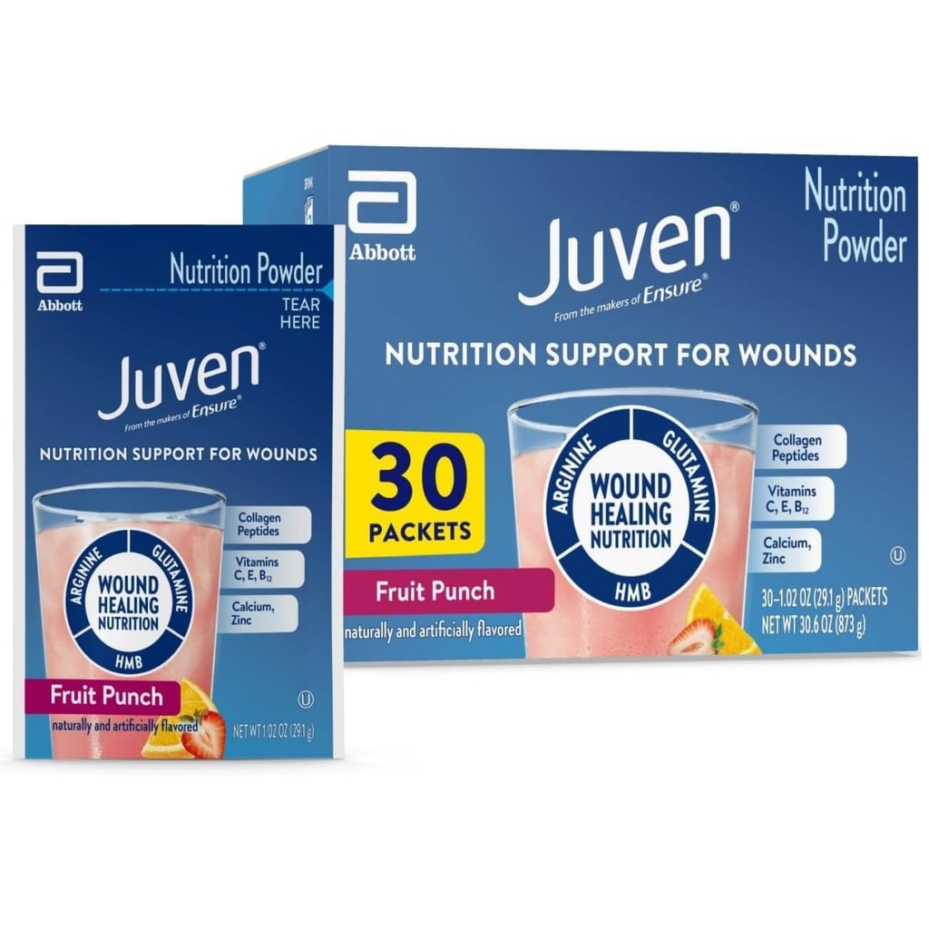 Medline Juven Powder Nutritional Supplement (Fruit Punch, Opakowanie: 30EachCarton)