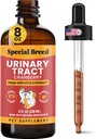 8 Ounce Tract Infection Treatment for Cats and Dogs - Graduated Dropper (1 / 4 ML przyrostów do 1 ML) Żurawina UTI Suplement, Nerki i wsparcie pęcherza, 8 oz