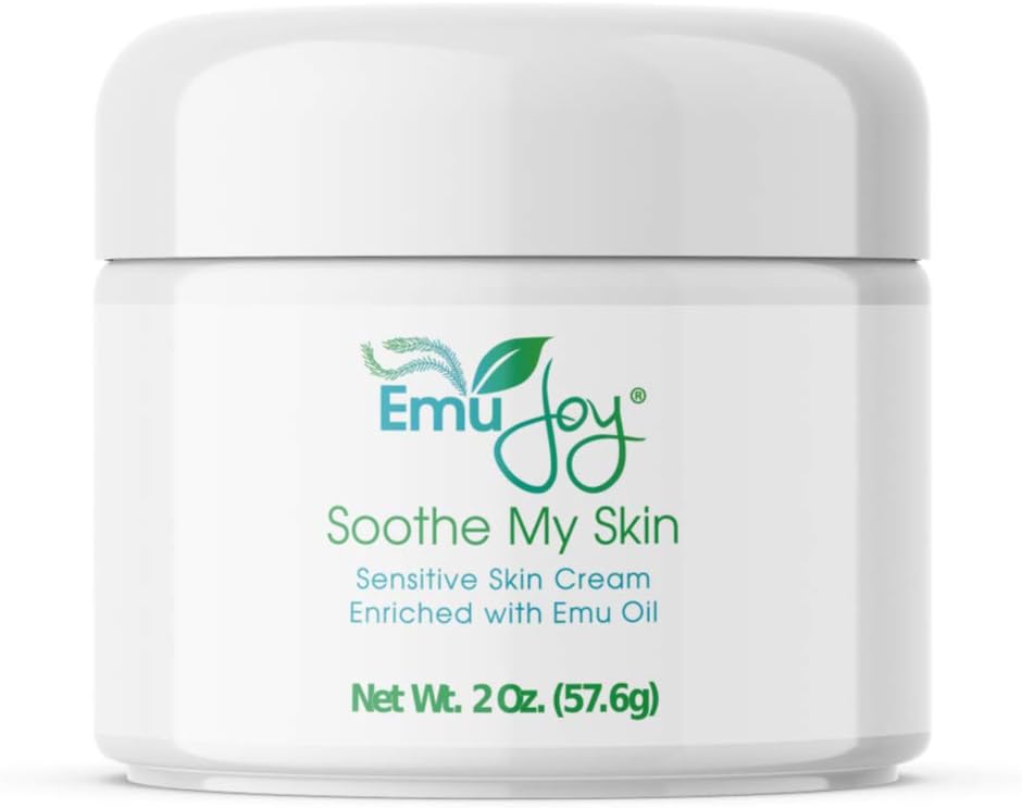 Soothe My Skin Cream for Sensitive Skin - Stocking Stuffers. Eczema Cream Łuszczyca Atopowe zapalenie skóry Lichen Sclerosus. Olej emu tylko z naturalnych składników