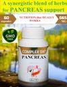 Pancreas Cleanse Detox & Repair Supplement with All Natural Papain Enzym, Bromelain, Ekstrakt ananasowy, Cynk, Chrom, Mangan. Revitalizer & Detox Formuła dla Gut Health.