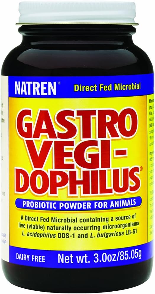 Natren Gastro Vegi- Dophilus Zdrowie i trawienie Probiotyczny proszek dla zwierząt, 3.0oz