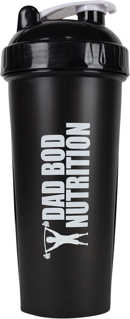 Tata Bod Nutrition Funny Protein Shaker Butelka 28 Ounce Water Cup (Black Lid)