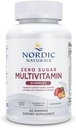 Nordic Naturals Zero Sugar Multi Gummies - wegetariański suplement multiwitaminowy - Passionfruit Mango - 60 Pectin- Based Gummies - 12 Witaminy zasadnicze dla dorosłych - Non-GMO - 30 Służenie