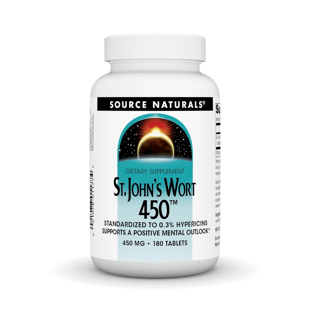 Źródło Naturals St. John 's dziurawiec 450 mg