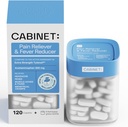 Gabinet: 500mg acetaminofenu na ból głowy Relief, zębatki, ból gardła i gorączka Reduktor, Zawiera 1 Replikacyjny słoik lekarski, 120 tabletek (Starter Kit)