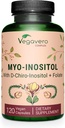 Vegavero Myo- Inositol & D- Chiro Inositol < 124; Hormon Balance & Ovarian Support = 124; z folianem, Resveratrol, CoQ10 = 124; 40: 1 Stosunek 124; Lab- Tested = 124; 120 Czapki = 124; Vegan