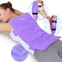REVIX Extra- Dużego Back Ice Pack, wielokrotnego użytku żel Cold Compress Wrap for Full Back Relief, Idealny do bólu mięśni, Zmęczenie, Odzyskiwanie i ból mięśni - Regulowane taśmy, Purpurowy