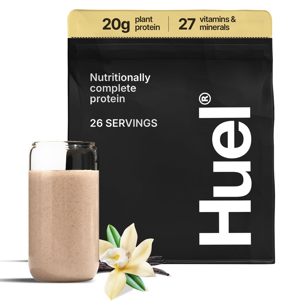Proszek Huel Vegan w proszku 124; Vanilla w proszku 124; Proszek do początkowego żywienia 124; Proszek do początkowego żywienia niemowląt 124g; Proszek do początkowego żywienia niemowląt 124; 100% Proszek bazujący na plantacji 124; 27 Witaminy i minerały, Gluten wolny, Non-GMO, Laktoza wolna 124; 26 Podawanie