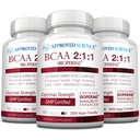 Zatwierdzony Science BCAA Suplement - 180 Tabletki - 2400mg - Zwiększenie wydajności i poprawy rozwoju mięśni - L- Leucyna, L- Isoleucyna, L- Valina - Made in USA, Non-GMO