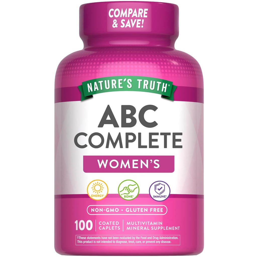 Nature 's Truth Multivitamin dla kobiet z żelaza 124; 100 Pigułki Biżuteria 124; Non-GMO & Gluten