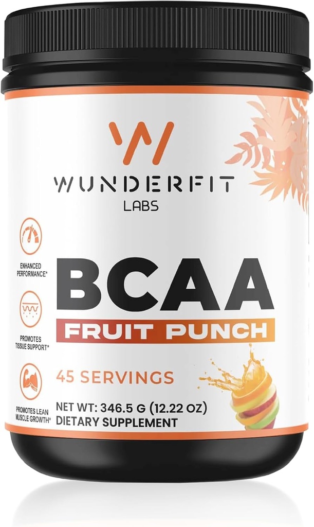 BCAA (Fruit Punch), Proszek, 45 Służenie