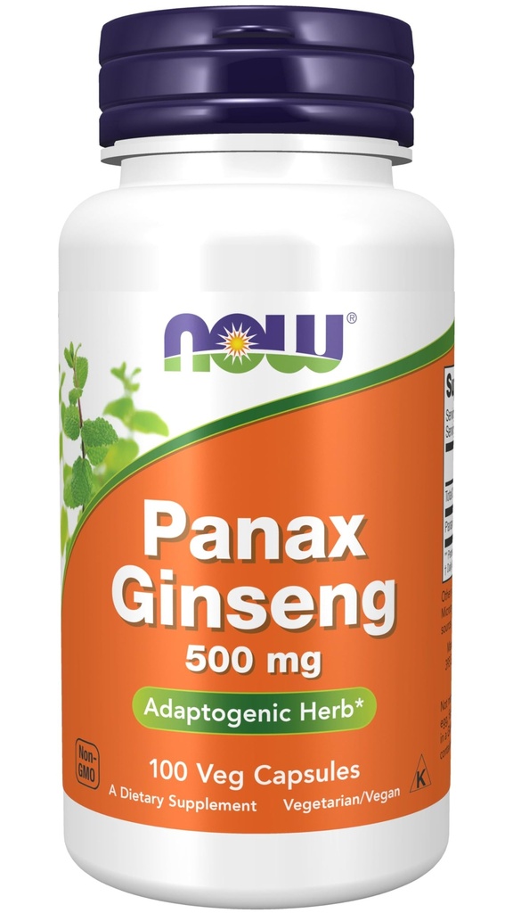 Teraz żywność: Panax Ginseng, 100 kapsli