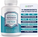Centurion Detender Detox, Liver Cleanse Detox & Suplement do naprawy z fosfatydylocholiną, Witaminą B6, Folatem, L- Metioniną i kwasem R- lipoikowym, 180 Czapki