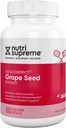 Nutri Supreme Grapeseed Extract Leucoselect, Polifenole do Super Wsparcia przeciwutleniacza, Zdrowie układu krążenia, Kosher Certified 60 Kapsułki