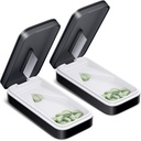 ONE PIX Pill Cutter 2 Pack, Pill Splitter ze stali nierdzewnej Blade, Pill Cutter Splitter dla małych i małych pigułek z V- Shaped Design, Pill Cutters dla małych lub dużych pigułek zawodowych (Black 01)