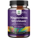 Pure Magnezu Glycinate Supplement 500mg - Magnez do snu i odpoczynku Kapsułki dla mężczyzn i kobiet - Nieflawowana Wegan Wysoka Absorpcja Pigułki dla wsparcia relaksacyjnego - 120 Hrabia