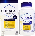 Wapń Citracal + D Wolne uwalnianie 1200, Tabletki powlekane - 80 ea (Opakowanie po 2)