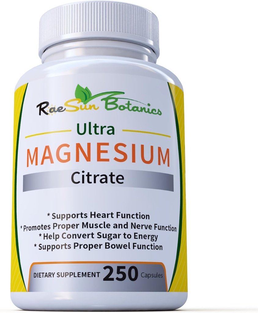 Ultra Magnezu Citrate 250ct Regulowana formuła dawkowania Łatwa do połknięcia!
