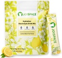 JOISPACE Electrolyte Drink Mix z polifenoli herbaty 124; Szybkie nawodnienie i elektrolity Boost 124; Non- GMO, Wegan, Gluten- Free 124; Herbata cytrynowa, 16 Słupki