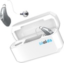 BlaidsX Neuro Rechareble RIC + Programowalne aparaty słuchowe dla dorosłych z aplikacją mobilną Test słuchu i anulowanie hałasu, Pomoc słuchu dla seniorów, Dual Mic & 96 DSP Channels. USA- Made Processor