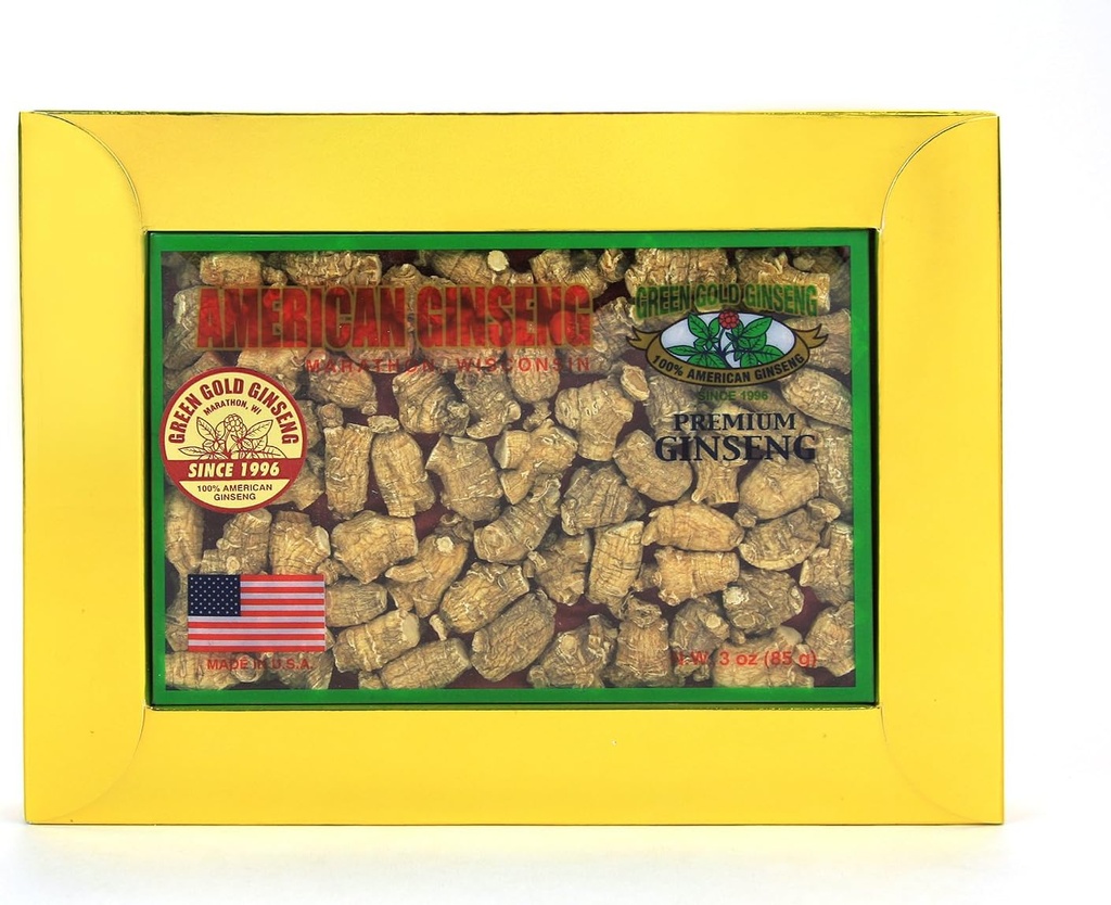 SKU PS 135-3 XI124; Small "Bullet" XI124; American Ginseng Roots from Marathon County, WI XI124; 3oz Box, B06XCL2TQQ
