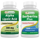 Najlepsi naturalni Kwas Lipoinowy Alpha 300 mg & Berberine Plus 1000 mg