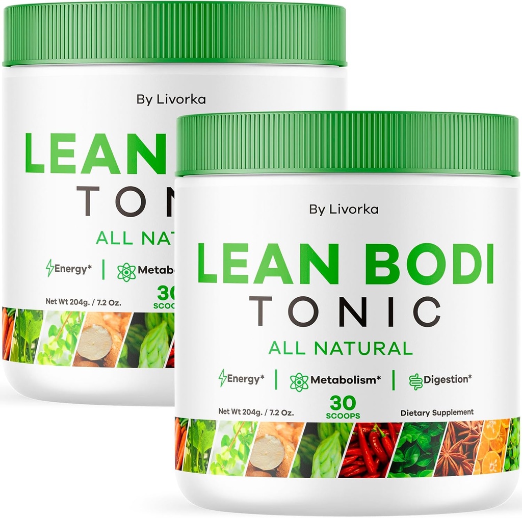 (2 opakowanie) Lean Body Tonic Powder, Lean Body Tonic, LeanBody Powder, LeanBodyTonic, Lean Body Body Powder, Lean Body Tonic Powder Advanced Formuła, Lean Body Powder All Natural, 60 Serings for 2 Months