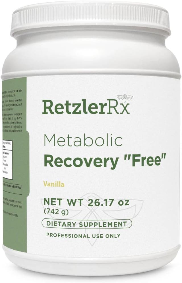 HormoneSynergy Metabolic Recovery Formula - Optymalny układ żołądkowo-jelitowy, Wątroba i Intestinal GHI Support - Sugar and Stevia Free Vanilla
