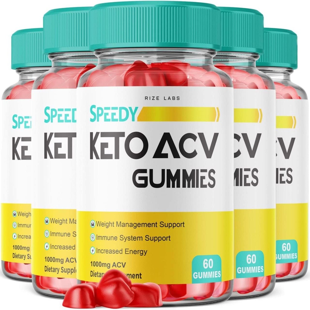 Rize laboratoria - Speedy Extreme Keto Plus ACV Gummy dla zaawansowanych utraty wagi z Apple Cider Ocet 2000mg suplement (300 Gummies)