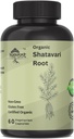 Organic Shatavari Root 500mg (Asparagus racemosus) Menstrual Cramp Relief, Menopauza Support, and Women 's Health Equipment 124; 60 Kapsułki 124; Hormonal Balance Support