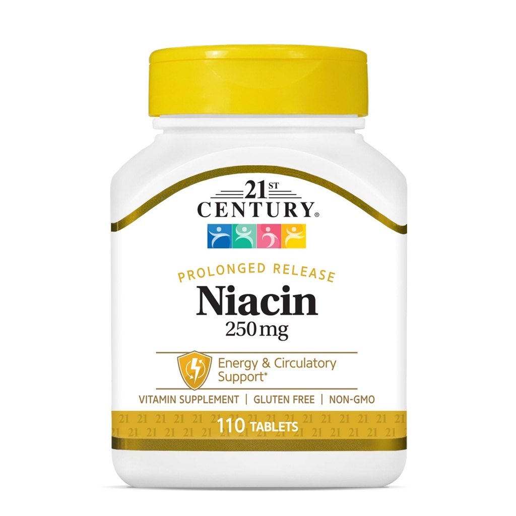 21st Century Niacin 250 mg tabletki, 110- Count (opakowanie po 2)