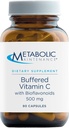 Konserwacja Metabolic Buffered Witamina C 500 mg z bioflawonoidami - Suplement Zaprojektowany, aby być łatwe na żołądku (90 kapsułki)