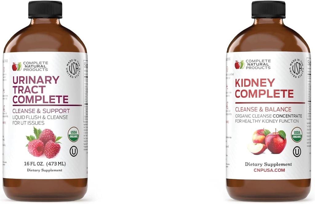 Kompletne produkty naturalne Trakt moczowy Kompletny 16oz & Nerki Kompletny 16oz Bundle