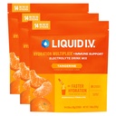 Płyn I.V. ® Nawodnienie mnożnik + Immune Support - Tangerine 124; Electrolyte proszek napój Mix 124; 3 opakowania (42 Servings)