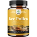 Bee Pollen Pills for Breast Growth 60 Ct - Bee Pollen Supplement 1000mg Serving with Natural Occurring B Vitamins Minerals & Enzymy - Supplement Breast Supplement - Vegetarian Non-GMO & Gluten Free