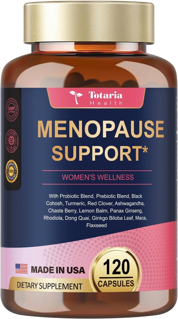 Menopauza Suplementy dla kobiet, Multibenefit & Complete Black Cohosh, Dong Quai Root i więcej mieszanek ziołowych, w / Potężny Probiotyk i Prebiotyk
