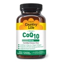 Country Life Simply CoQ10, Wspomaga funkcje serca, 100mg, 120 Softgels, Certified gluten Free, Certified Vegan...
