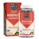 Garden of Life Herbals Menopauza Suplement z S- equol & Trans- Resveratrol dla wieloobjawowej ulgi, Keranat dla grubszych, Fuller Hair Growth - Non-GMO, Gluten- Free, Wegan, Berry Flavor, 30 Służenie