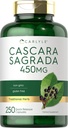 Carlyle Cascara Sagrada Kapsułki 124; 450 mg 124; 250 Hrabia 124; Suplement ziołowy 124; Non- GMO, Gluten Free