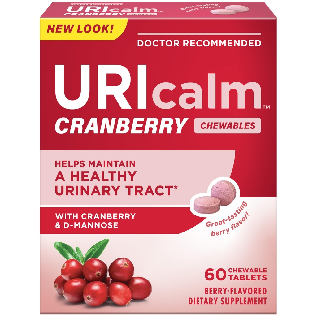 Żurawina Morykalna, Codzienne Suplement Dietetyczny Chewable z D- Mannose, Berry, 60 Count