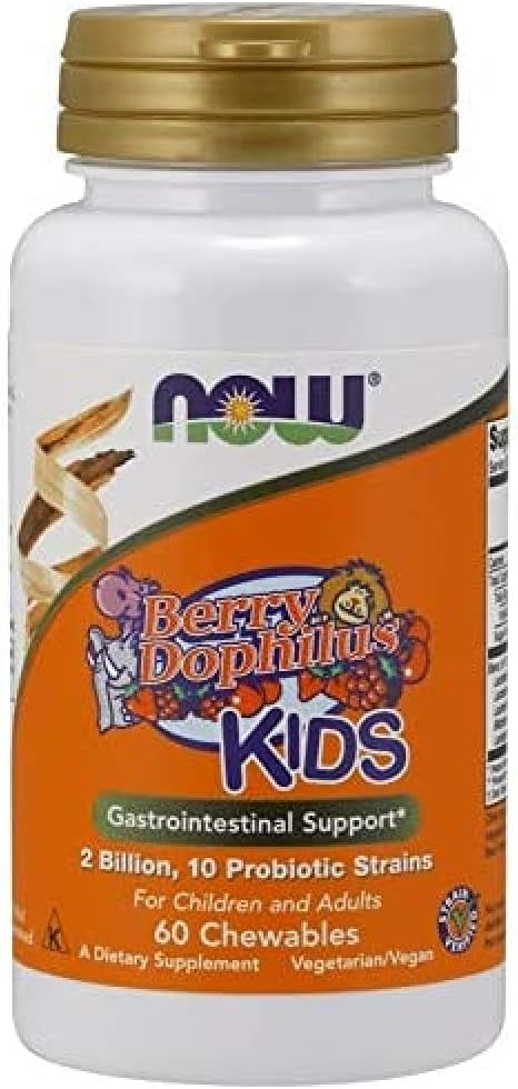 Teraz jedzenie Berry Dophilus Chewable, 60 Hrabia