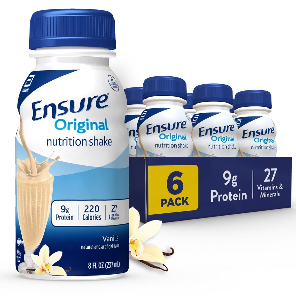 Zapewnić Oryginalny Wstrząs Vanilla Nutrition 124; Mieszany Wstrząs zastępczy 124; 6 Opakowanie
