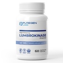 Puregen Labs Lumbrokinase 40mg na kapsułkę Wysoka moc Suplement Amend124; Wysoka aktywność Lumbrokinaza Enzymy Amend124; Brak szkodliwych dodatków Amend124; Non- GMO Amend124; Gluten Free Amend124; Made in USA - 60 Kapsułki wegetariańskie