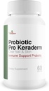 Probiotic Pro Keraderm - Probiotyczne wsparcie immunologiczne - Ukierunkowany Nail & Skin Formuła do promowania zdrowych paznokci i stóp - Higiena stopy pomocy z wnętrza - Pomoc naprawy i stymulować jasny wzrost paznokci