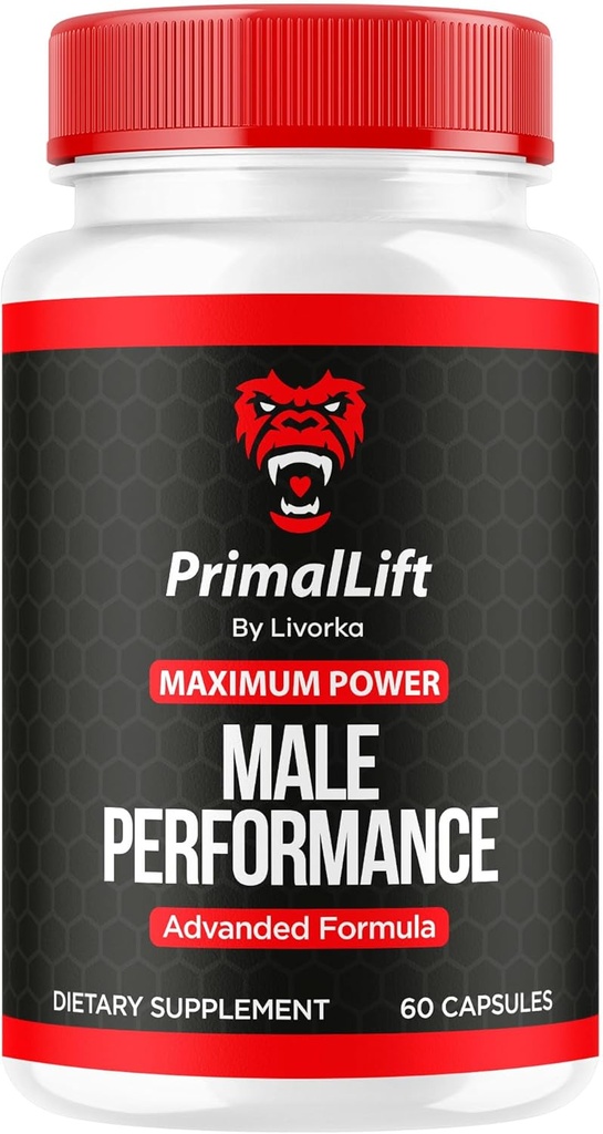 Pierwotna winda, Pierwotna winda dla mężczyzn, Pierwotna Winda Kapsułki, Pierwotna Winda Pigułki, Pierwotna Winda Suplement, PrimalLift All Natural Support, Pierwotna Winda Zaawansowana Formuła, 60 Kapsułki na 1 miesiąc