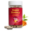 Fungiments Super Bouncy - Suplement do grzybów - Grzyby Cordyceps, Zielona herbata, Ginseng - Energia i Focus (60 Kapsułki)
