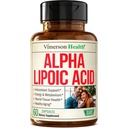Alpha Lipoic Acid - High Potency 650mg ALA Supplement for Nerve and Brain Health, Antioksydant Support and Healthy Assistant - Vegan & Non-GMO - Stronger Than Alpha Lipoic Acid 600mg - 60 kapsułki